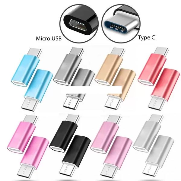 Tipo C maschio a micro USB femmina connettore convertitore adattatore USB-C per Samsung Galaxy