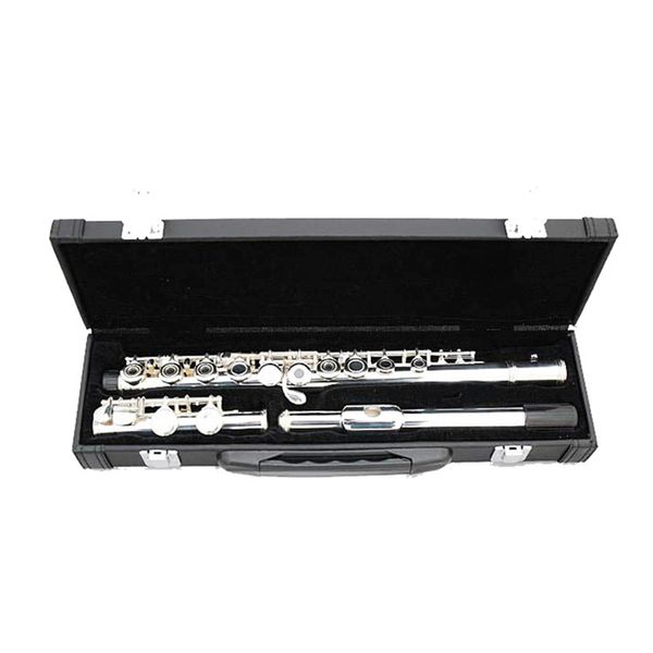 

16-hole closed-hole silver-plated flute with e key c for beginners exam flute