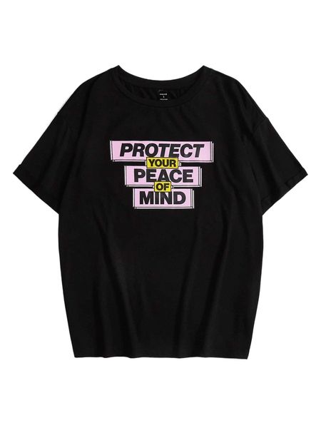 

x eva alradaideh slogan graphic tee 344r#, White