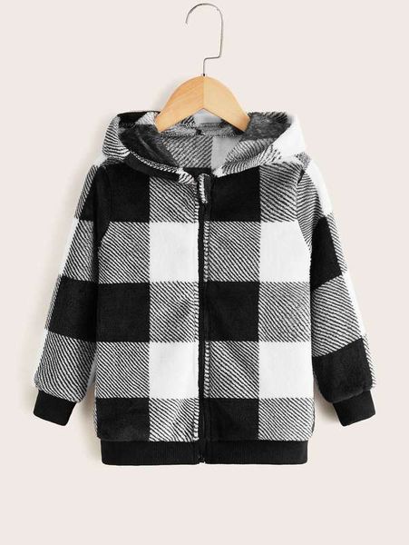 

toddler boys buffalo zip up hooded jacket she, Blue;gray