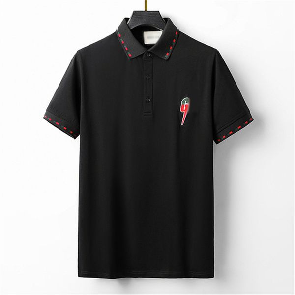 

men's polo shirt t-shirt short sleeve t-shirt mostly color embroidery hommes classic business casual cotton breathable #27, White;black