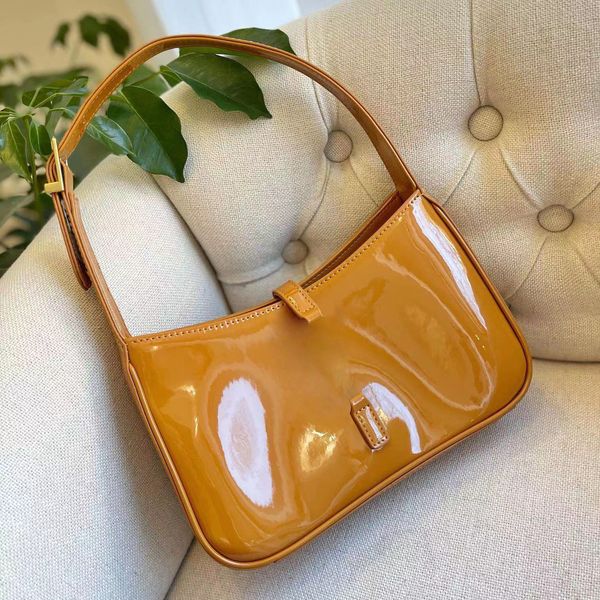 

luxurys designers bags fashion women armpit bag classic solid leather metal letters handbag lady wallet 9 colors style very nice