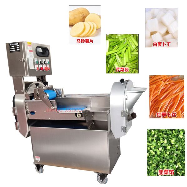 Máquina de cortador de vegetais multifuncional para alho-poró as fatias de cebola de berinjela aipo de aipo de aipo