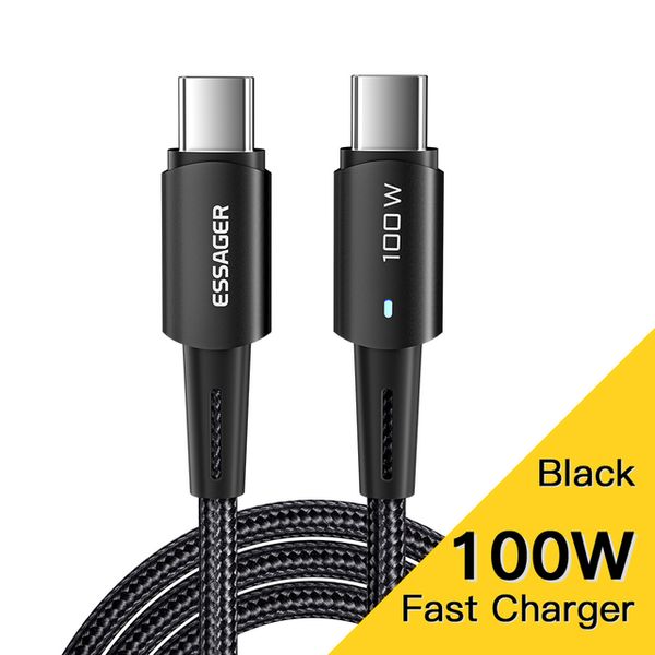 USB C zu Typ C Kabel PD100W 60W Schnellladung Mobile Handy Ladekabel Draht für Xiaomi Samsung Huawei