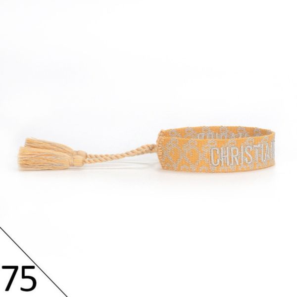 

woven designers friendship bracelets luxury brand adjustable for womens mens vintage braided bracelet fashion embroidery tassel bangles jewe, Golden;silver