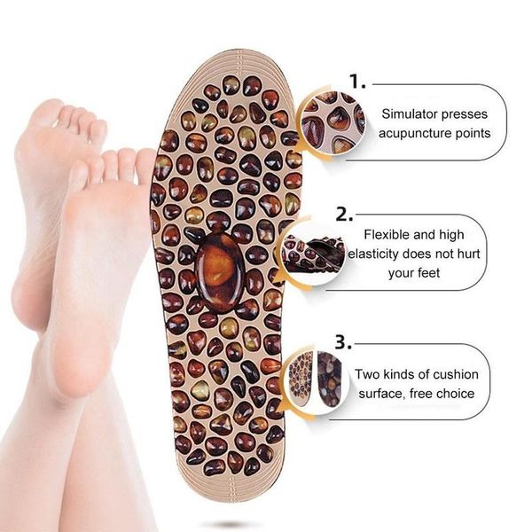 

acupressure magnetic massage foot therapy reflexology insole shiatsu pain insoles relief massager therapy pebblenew