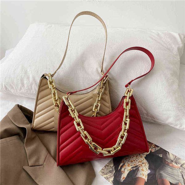 

embossed handbags pu leather chain shoulder bag 220507