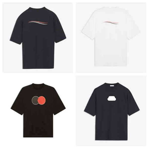

designer t shirt summer short sleeve waves tee men women lovers luxury t-shirts fashion senior pure cotton size s-2xl, White;black