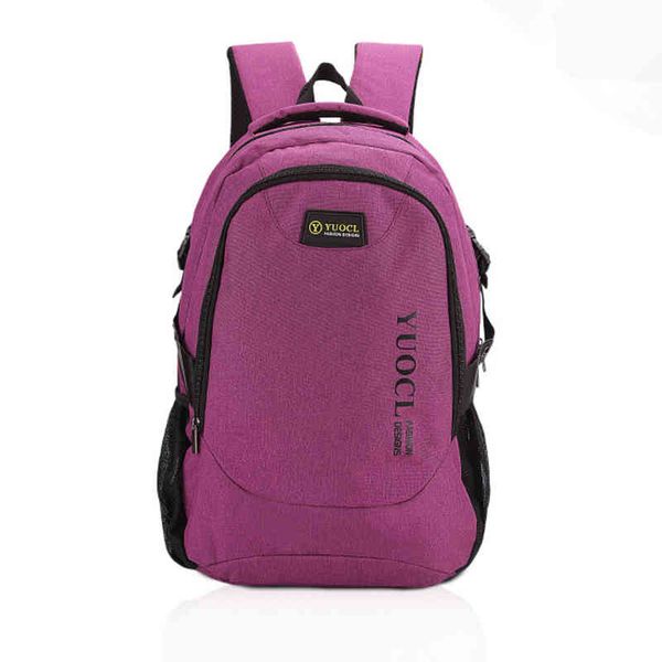 

yuocl new 2021 male canvas college student school backpack casual backpacks portable travel bag female grey