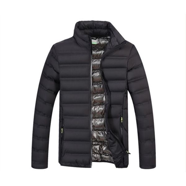 

winter men thicken coats men winter jacket regular man outdoor wear male snow warm coat 201128, Black