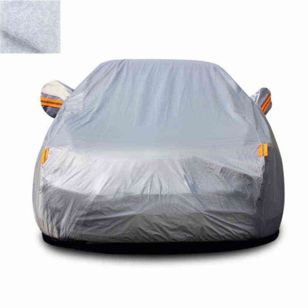 Atacado Universal Sedan SUV Capa de Carro PEVA Algodão Duplo Camada Doce à Água Rain Snow UV Poeira Protetora Do Carro Ao Ar Livre Tenda de Pano W220322