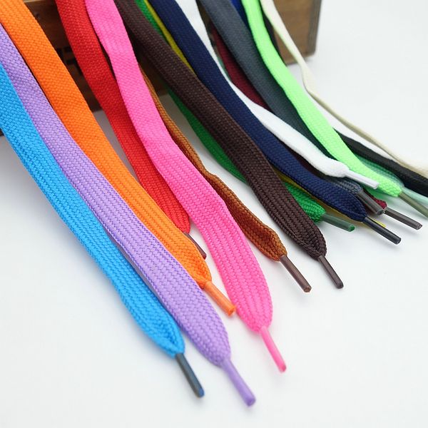 

classic 120 cm round shoelaces polyester boots shoelace, White;pink