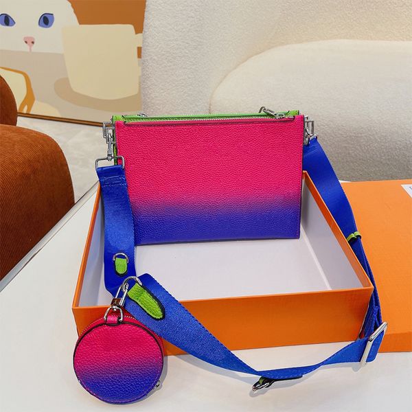 

designer messenger bag three in one shoulder bags fashion men's wallet women's bag