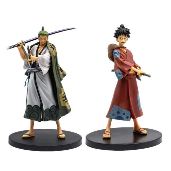 

one piece anime figures roronoa zoro action figure monkey d luffy figurine 255u