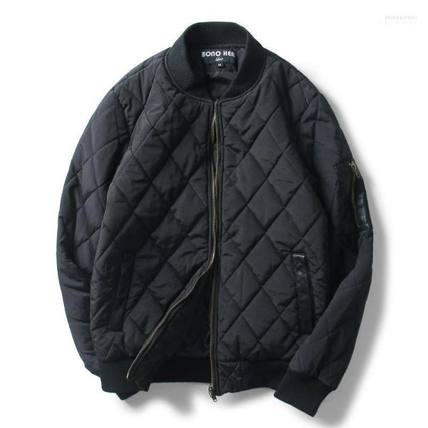 Piumino da uomo Parka 2022 Inverno Solido Bomber Giubbotti classici Zip Up Leggero Cappotto caldo Imbottito per esterni Giacca a vento sottile E266 Phin2