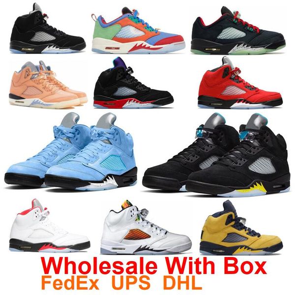 5 Aqua 5s University Blue Basketballschuhe Concord Fird Red Men Black Metallic Racer Raging Bull We the Bests What The Top With Box 2023 Green Bean Michigan Oreo