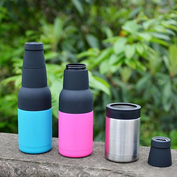 

12/17oz stainless steel cans tumblers with bottle opener sleeve can cooler for slim beer hard seltzer double wall vacuum insulated drink hol