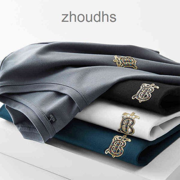 

brand 2023 designer classic r t shirts and polo shirt high end menswear 2023 summer round neck home short slee, White;black