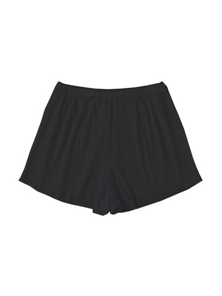 

plus plain cover up shorts 742v#, Black