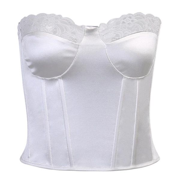 Bustiers Corsetsets Tube Tubos Tops sem alças Top espartilho básico feminino feminino Mulheres roupas de roupas vintage roupas de rua de streetwears