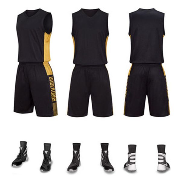 

nh086 hockey jersey sport wears athletic outdoor apparel college, Black