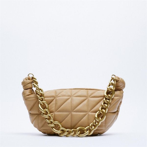 

brands thick chains hobos women shoulder bags designer lingge handbags luxury pu leather quilted lady bag small tote purses 220527