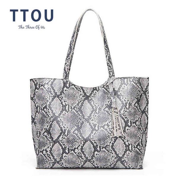 

evening bag women's new shoulder s fashion designer snake pattern big tote handbags for ladies luxury 0623
