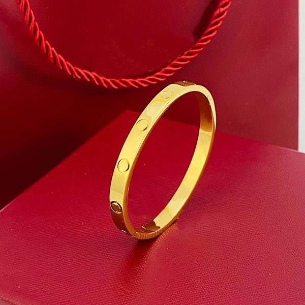 

silver gold bracelet for women men luxury bangle charm designer jewelry stainless steel that never fades womens simple fashionable without s, Golden;silver