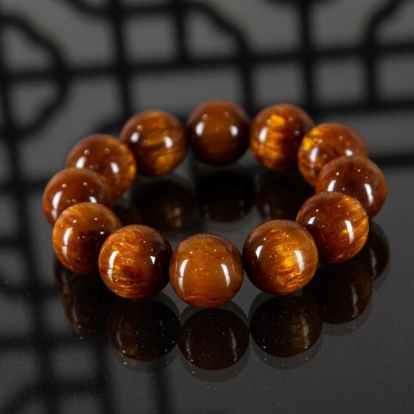 

bracelet imitation golden silk sea willow buddha bead hand string wenwan blood 108 hand live broadcast, Golden;silver