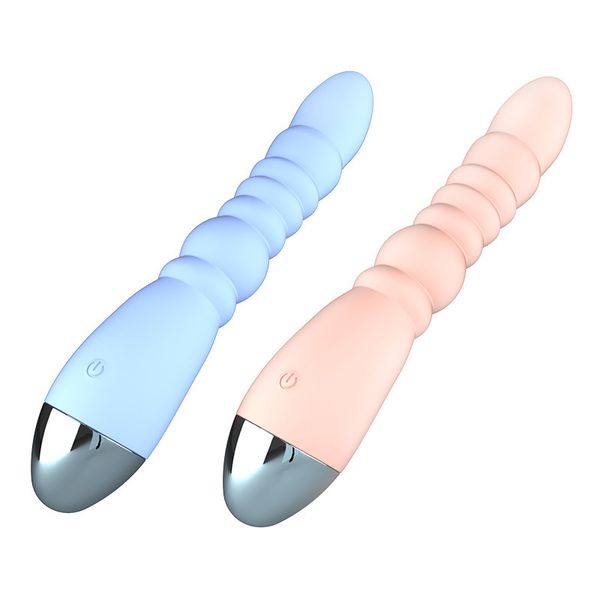 Silikon-Dildo-Vibrator, USB wiederaufladbar, sexy Spielzeug für Frauen, Gewinde, G-Punkt-Massagegerät, Klitoris-Stimulation, Vagina, Erwachsenenprodukt