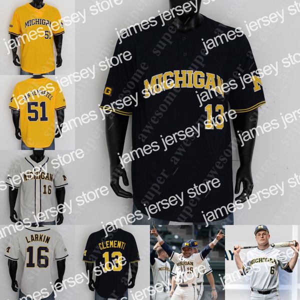 

ncaa michigan baseball jersey jimmy oberchristian molfetta benjamin sems 15 clark elliott tito flores griffin mazur riley bertram steve, Blue;black