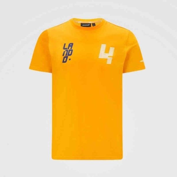 

fashion men's luxury mclaren f1 t shirts daniel ricciardo official carlos sainz formula racing suit sports t-shirt loose women tees al, White;black