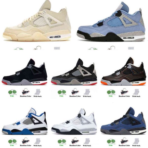 

university blue paris 4 4s iv mens basketball shoes bred hare gatorada se neon black cat fire red pine green starfish mushroom white cement