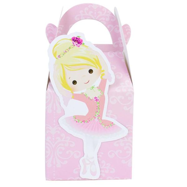 Подарочная упаковка балеринас Ballet Box Box Candy Cupcake Kids День рождения поставки поставки декорация.