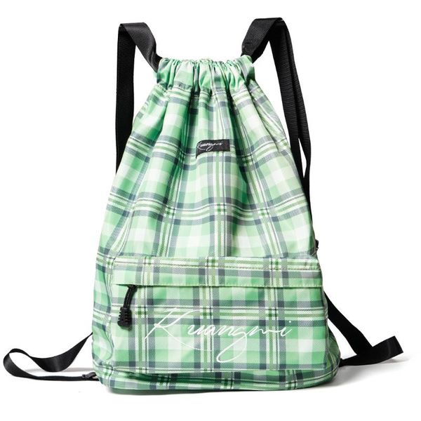 Tagesrucksäcke Kuangmi Turnbeutel, Unisex, wasserdicht, faltbar, Fitness-Rucksack, Tasche mit Kordelzug, Fußball, Basketball, Taschen, hohe Kapazität, Outdoor-Sport