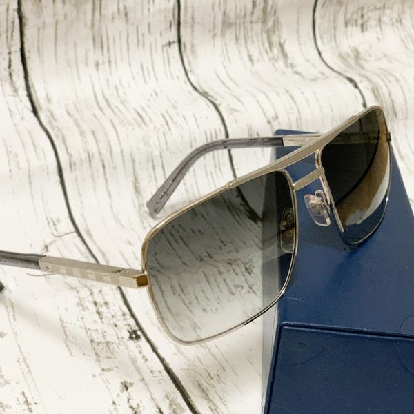 

vintage square aviation sunglasses 0259gold frame brown gradient lens attitude pilot sun glasses for men eyewear with box, White;black