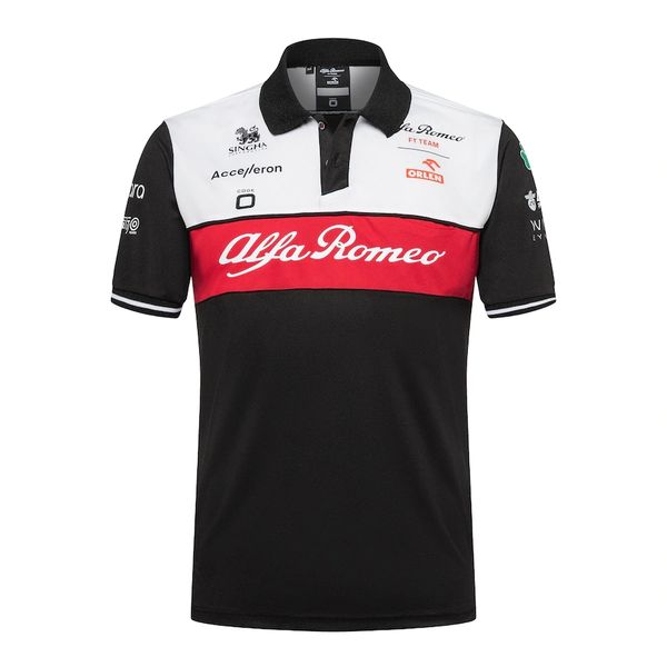 

alfa romeo f1 team orlen 2022 team polo size s--l-xl-xxl-3xl-4xl-5xl, Black