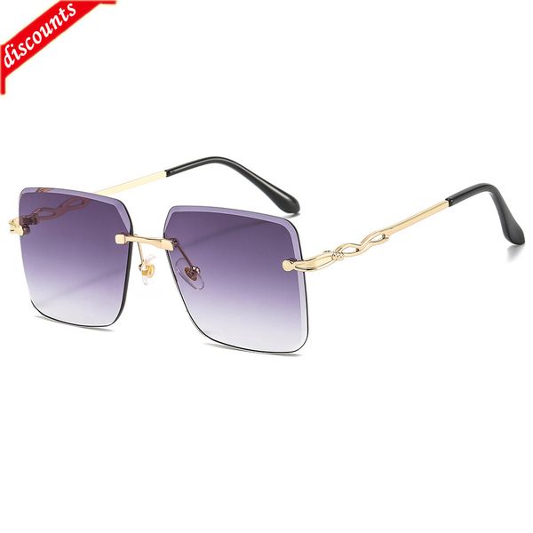 

men's women's fashion trend brand sunglasses wholesale new elegant personalized framels cut edge metal, White;black