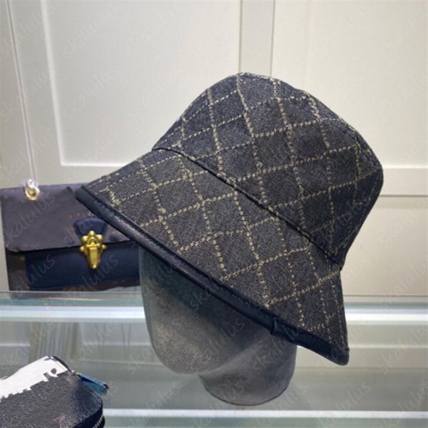 

canvas bucket hat summer designer baseball caps women men luxury fitted hats letter embroidery casquette sun ball cap mens womens 2238, Blue;gray