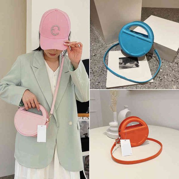 

designer bags crossbody wallet for women small round bag handbag shoulder exquisite pu leather brand female purses 220330