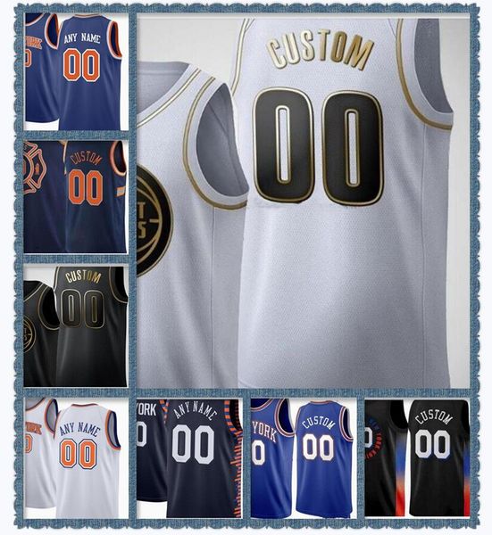

custom printed basketball jerseys 9 rj 30 julius barrett randle 4 derrick 20 kevin rose knox 1 obi in 5 immanuel quickley jersey, Blue;black