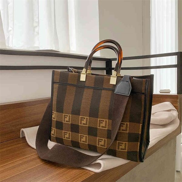 

offers cabinets at 67% off hand fashion canvas one shoulder stripe printed tote bag large capacity shopping diagonal bag