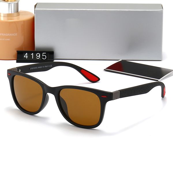 

sunglasses real classic brand women for men women 2023 glass lens luxury designer eyewear retro band 4195 bands metal frame designers, White;black