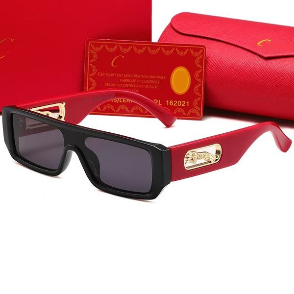 Luxus Designer Auto Herren Sonnenbrille Mode Damen Sonnenbrille rechteckiger Spiegel clássico grober Rahmen Retro-Sonnenbrille Reise UV400 Brille