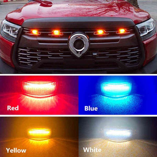 Luzes de grade frontal do carro Pickup SUV Daytime Running Lamp Auto Modificado Driving LED Eagle Ela Light Raptor Acessórios Y220708