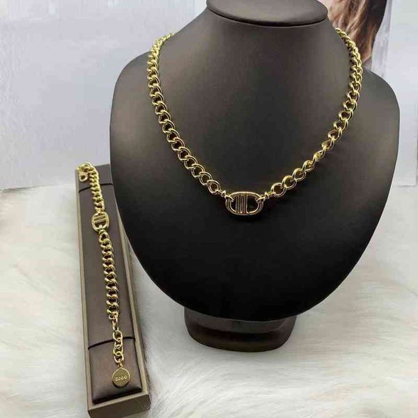 

necklace year new letter neck chain bracelet simple trend versatile net red same jewelry jw4k, Silver