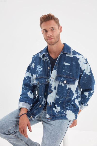 

trendyol male boxy mould jacket tmnaw22ce0016 t220716, Black;brown