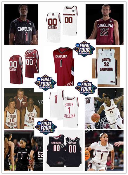 

xflsp 2022 college custom usc south carolina gamecocks basketball jersey 21 tarence kinsey 1 jacobi wright 44 ford cooper jr. 5 jermaine cou, Black