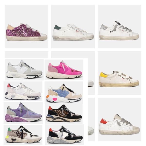 

italy brand men women luxurys basketball shoes super star sneakers casual classic glitter designer white do-old dirty platform trainers shoe