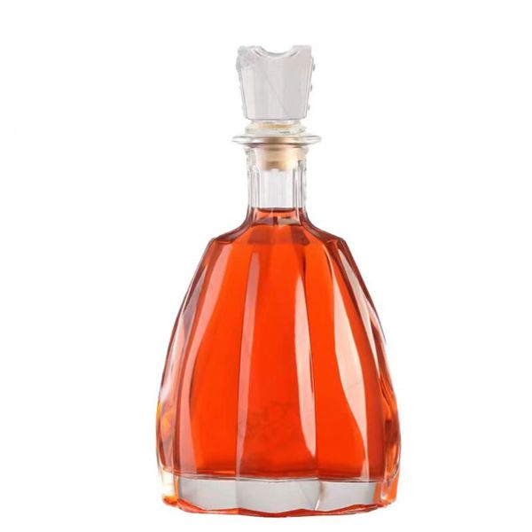 

creative wine bottle transparent sealed glass bottle of various specifications 700ml can be customized capacity